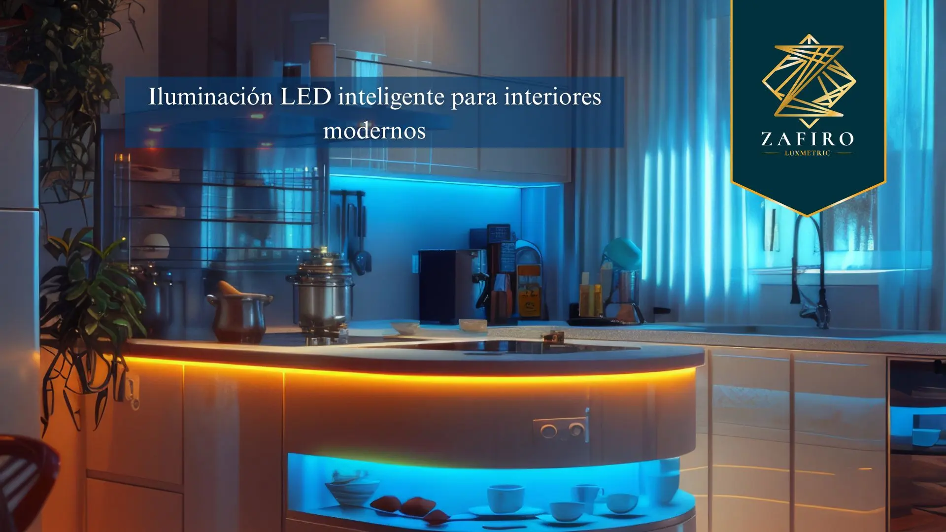 Iluminación LED inteligente para interiores modernos
